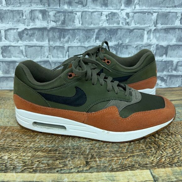 Nike Air Max 1 Olive Canvas Russet Green Orange AH8145-301 Mens Size 10 2018 - Picture 2 of 11